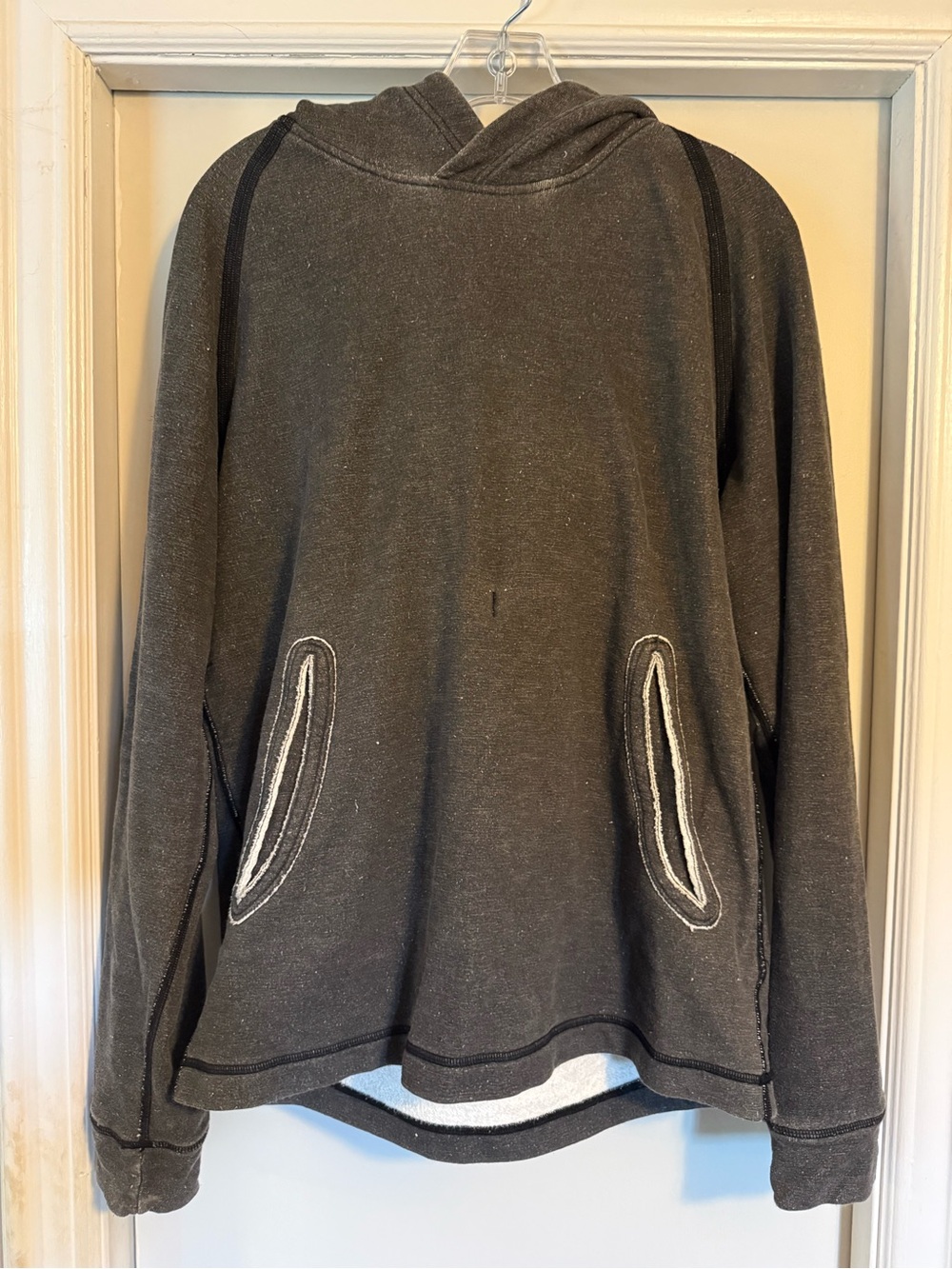 Vollebak “Raw Hemp” Hooded Pullover Sweater - Charcoal